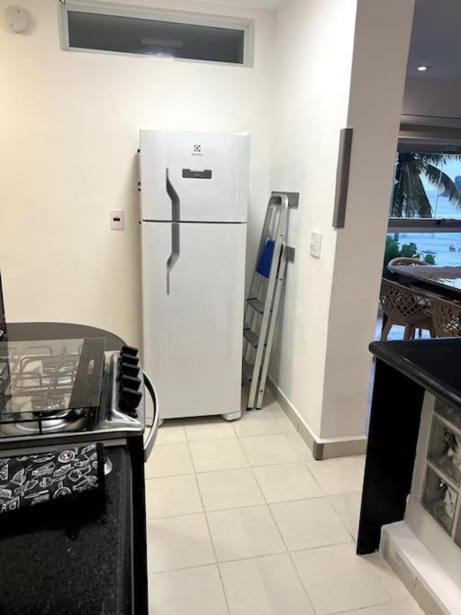 Apartamento Vista Para O Mar E Pe Na Areia Guarujá Exterior foto